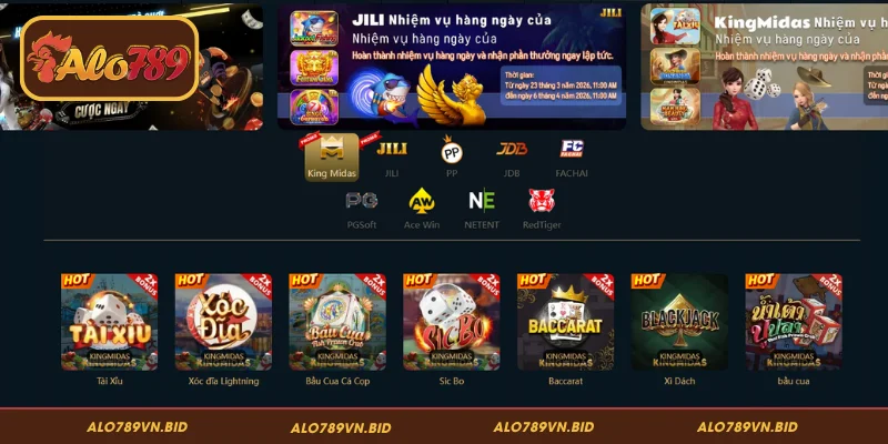 Các thương hiệu uy tín hợp tác với sảnh game bài tại ALO789