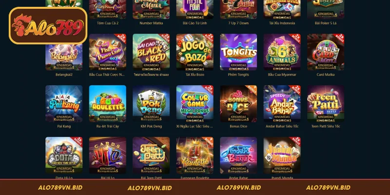 Danh mục game bài ALO789 nổi bật không nên bỏ lỡ