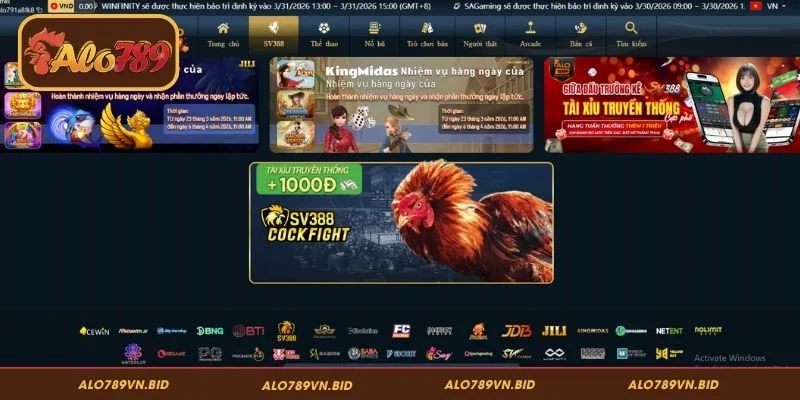 SV388 ALO789 - Trường Gà Thomo Lớn Tại Đông Nam Á 2 Giới thiệu về sảnh SV388 ALO789
